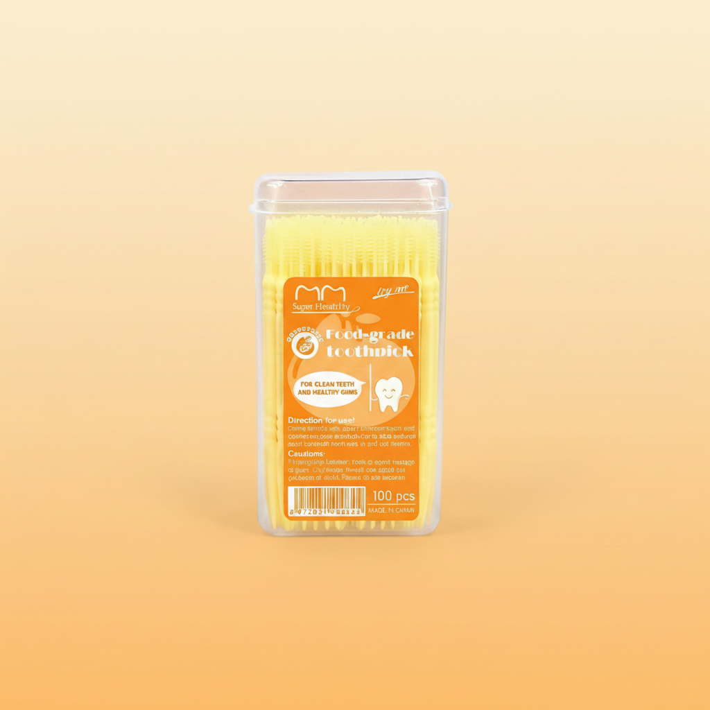 CashmereGlow Grapefruit Flavored Dental Floss Picks 100 Pack